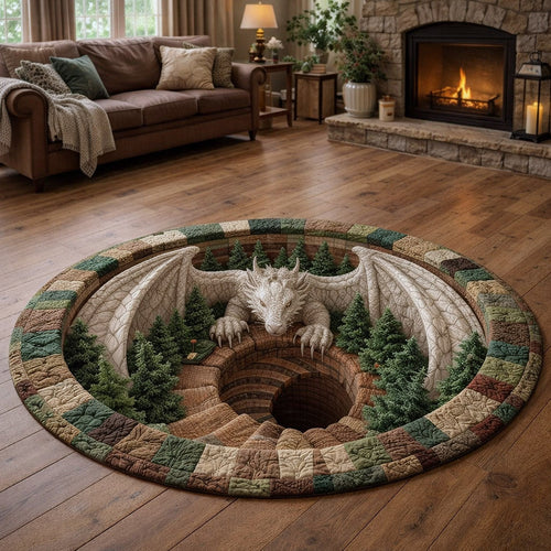 Majestic Dragon Quilted Round Mat GFTOTP17460