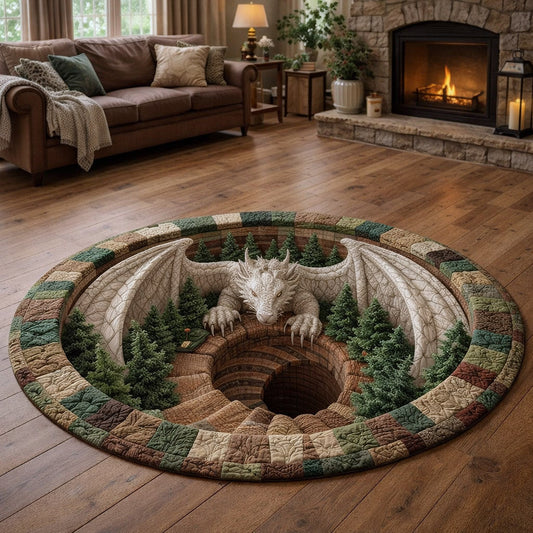Majestic Dragon Quilted Round Mat GFTOTP17460