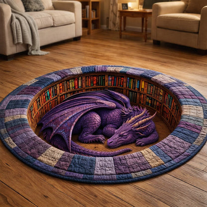 Majestic Dragon Quilted Round Mat GFTOTP17461