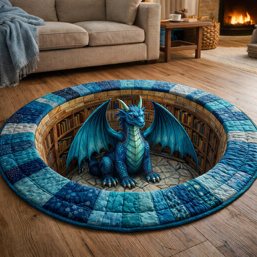 Majestic Dragon Quilted Round Mat GFTOTP17462