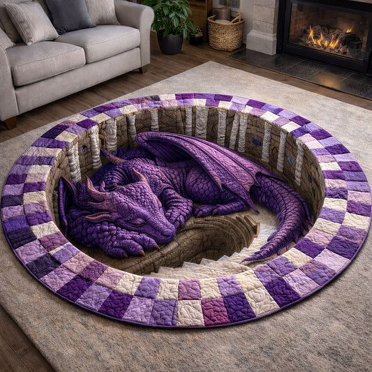 Dragon Charm Quilted Round Mat GFTOTP17543