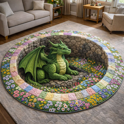 Dragon Charm Quilted Round Mat GFTOTP17545