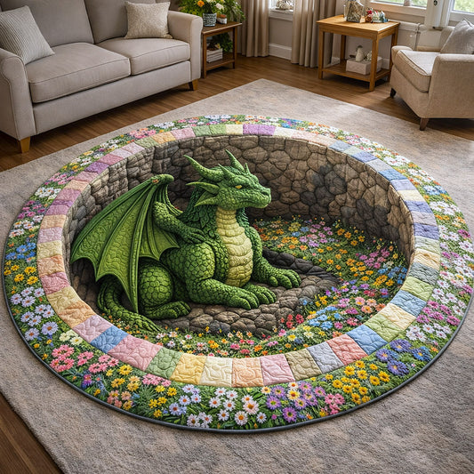Dragon Charm Quilted Round Mat GFTOTP17545
