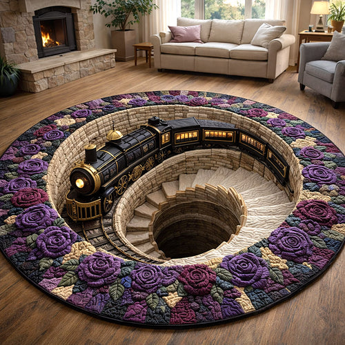 Rail Journey Quilted Round Mat GFTOTP17552