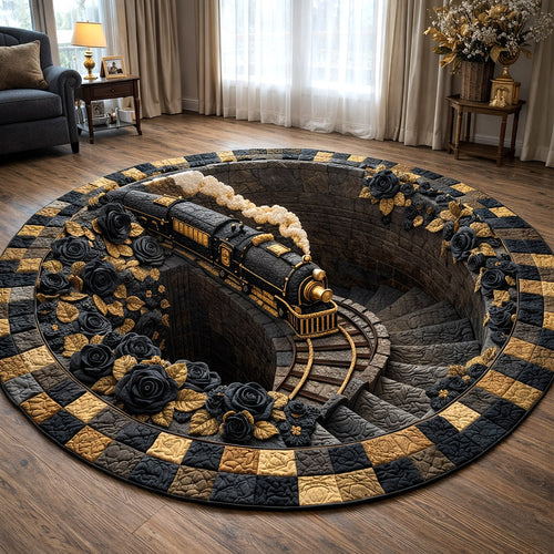 Rail Journey Quilted Round Mat GFTOTP17553