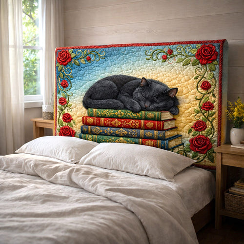 Literary Haven Quilted Headboard Slipcover GFTOTP17649