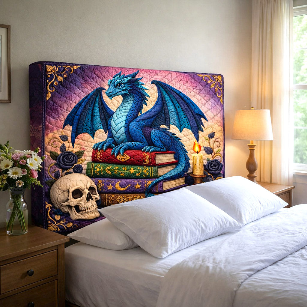 Literary Haven Quilted Headboard Slipcover GFTOTP17652