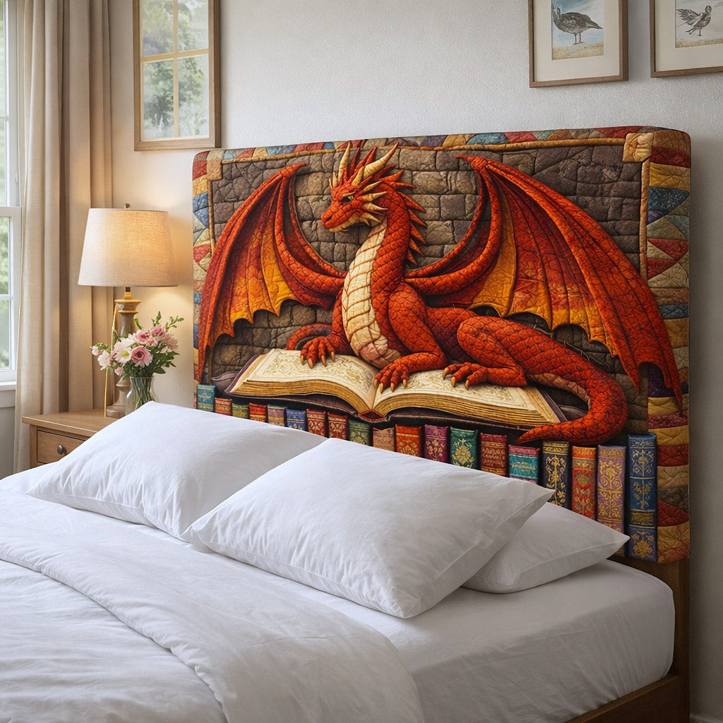 Literary Haven Quilted Headboard Slipcover GFTOTP17653