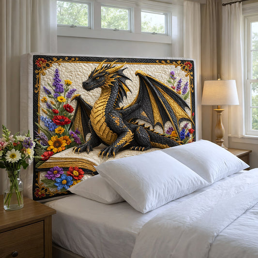 Literary Haven Quilted Headboard Slipcover GFTOTP17655