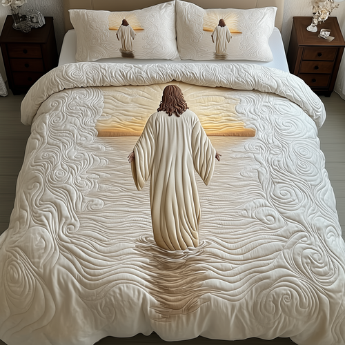 Jesus 3-Piece Quilted Bedding Set GFTOTP1771
