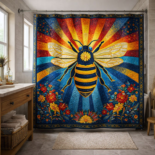 Honey Buzz Shower Curtain GFTOTP17724