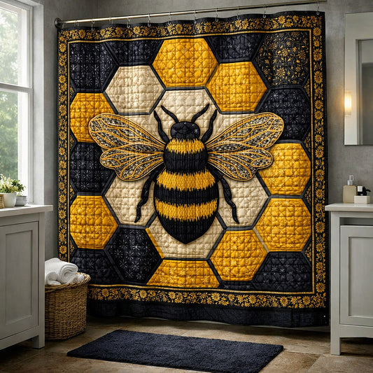 Honey Buzz Shower Curtain GFTOTP17727