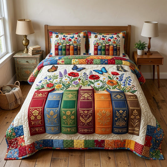 Library Nook 3-Piece Quilted Bedding Set GFTOTP17779