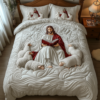 Jesus 3-Piece Quilted Bedding Set GFTOTP1777