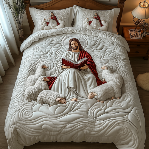 Jesus 3-Piece Quilted Bedding Set GFTOTP1777
