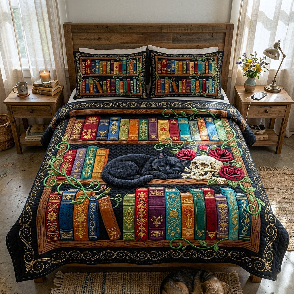 Library Nook 3-Piece Quilted Bedding Set GFTOTP17780