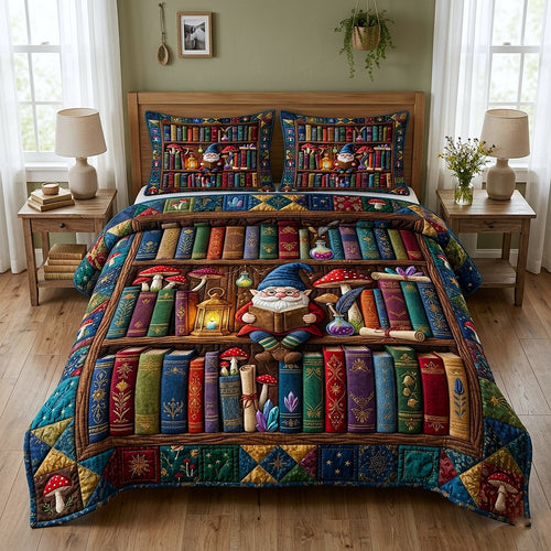 Library Nook 3-Piece Quilted Bedding Set GFTOTP17781