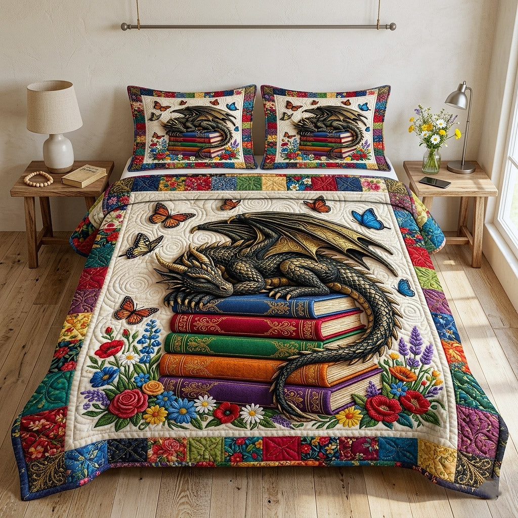 Library Nook 3-Piece Quilted Bedding Set GFTOTP17782
