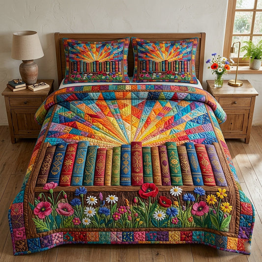 Library Nook 3-Piece Quilted Bedding Set GFTOTP17783