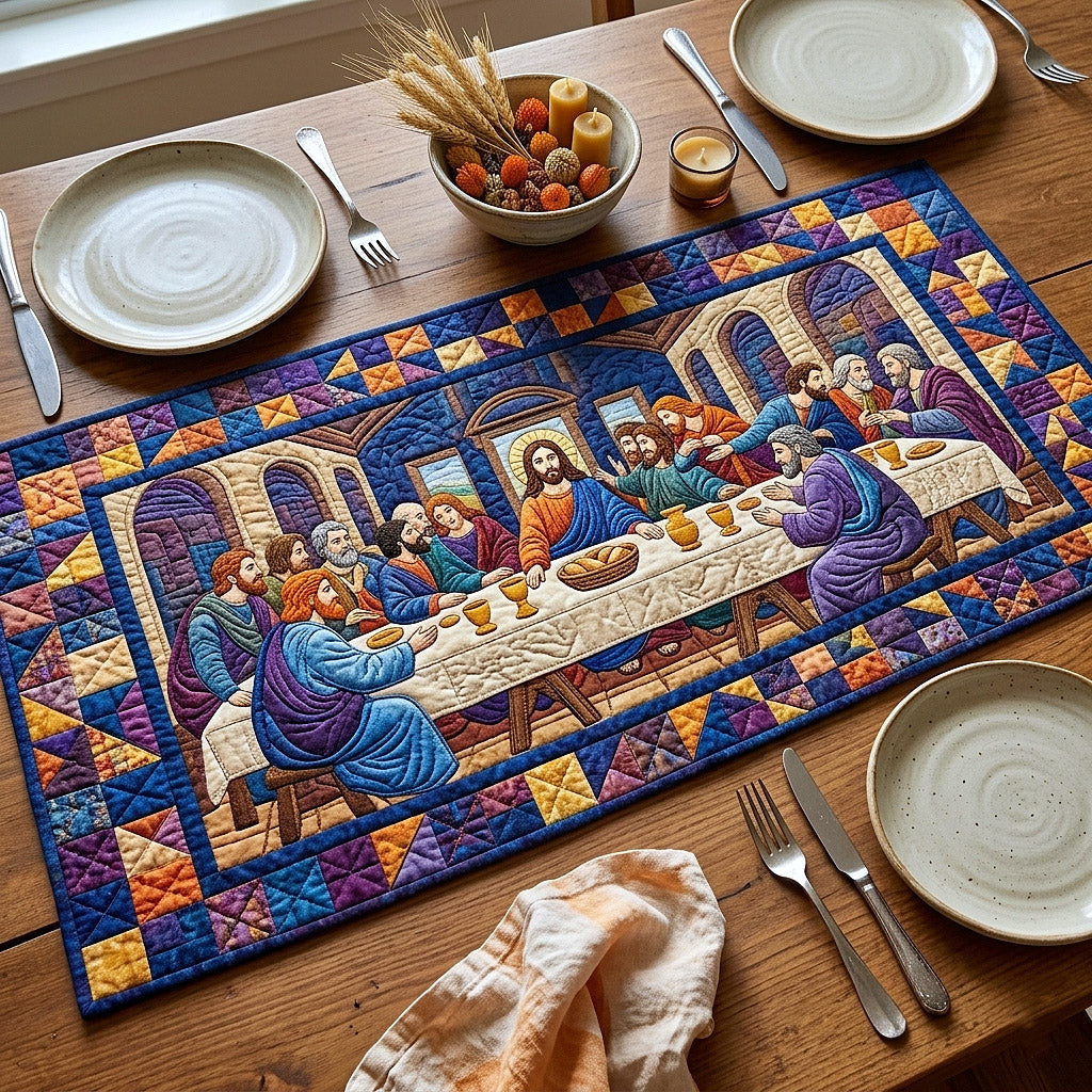 Sacred Supper Quilted Table Runner GFTOTP17808