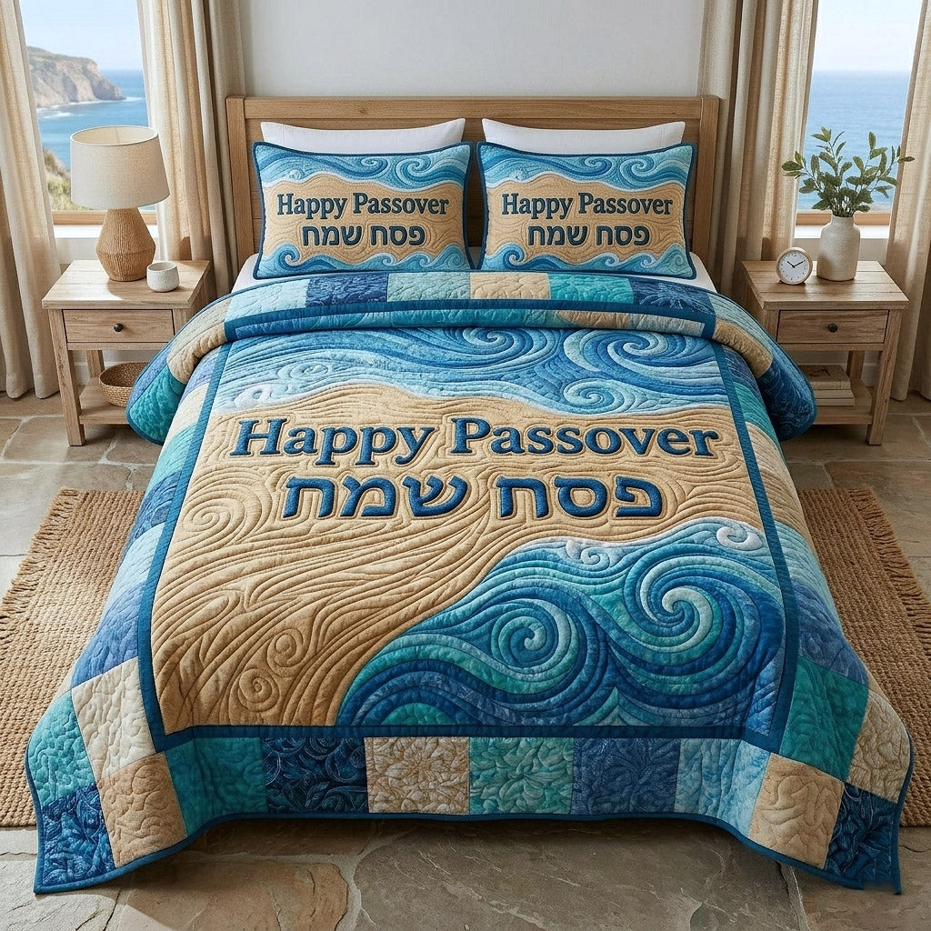 Passover Heritage 3-Piece Quilted Bedding Set GFTOTP17914