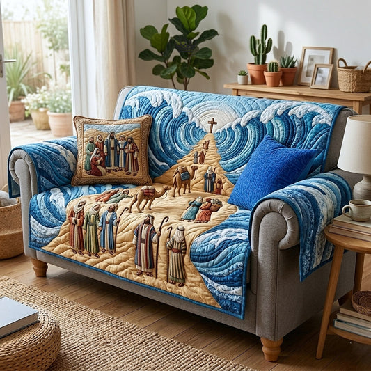 Passover Heritage Quilted Sofa Cover GFTOTP17933