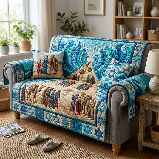 Passover Heritage Quilted Sofa Cover GFTOTP17935