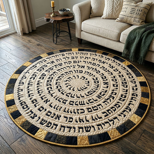 Jewish Heritage Quilted Round Mat GFTOTP18120