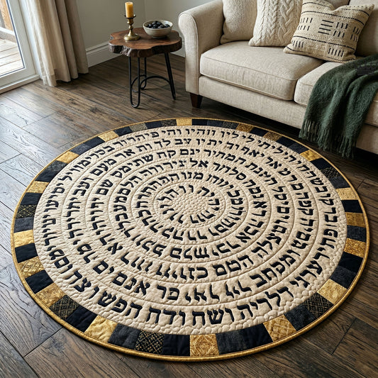 Jewish Heritage Quilted Round Mat GFTOTP18120