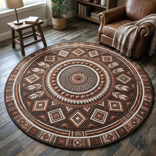 Tribal Heritage Quilted Round Mat GFTOTP18128