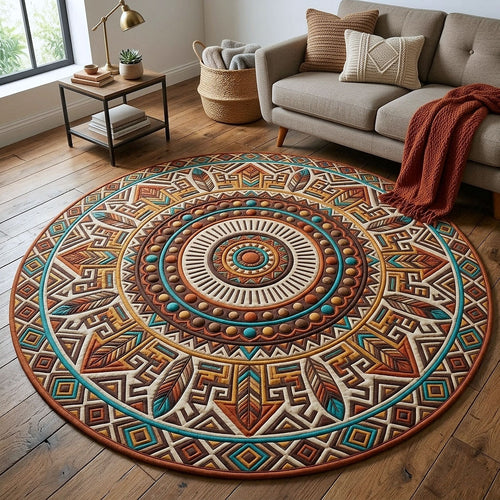 Tribal Heritage Quilted Round Mat GFTOTP18131