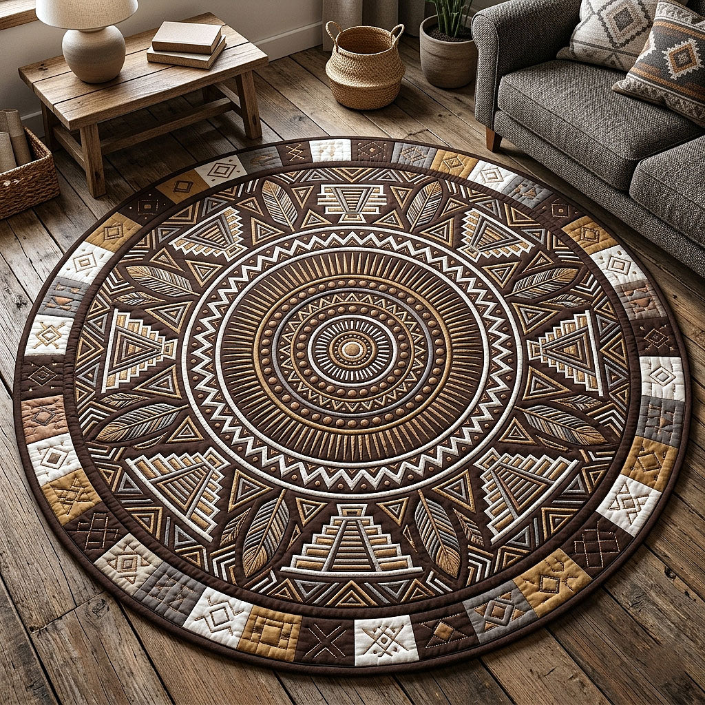 Tribal Heritage Quilted Round Mat GFTOTP18132