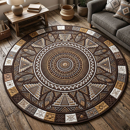 Tribal Heritage Quilted Round Mat GFTOTP18132