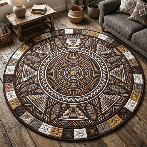 Tribal Heritage Quilted Round Mat GFTOTP18132