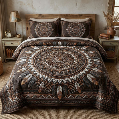 Tribal Heritage 3-Piece Quilted Bedding Set GFTOTP18133