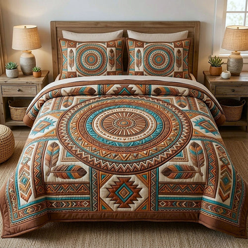 Tribal Heritage 3-Piece Quilted Bedding Set GFTOTP18134