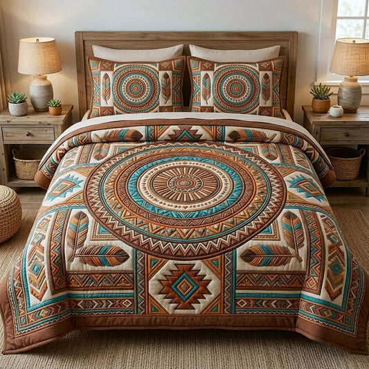 Tribal Heritage 3-Piece Quilted Bedding Set GFTOTP18134