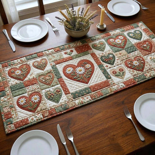 Flower Patchwork Quilted Table Runner GFTOTP18215