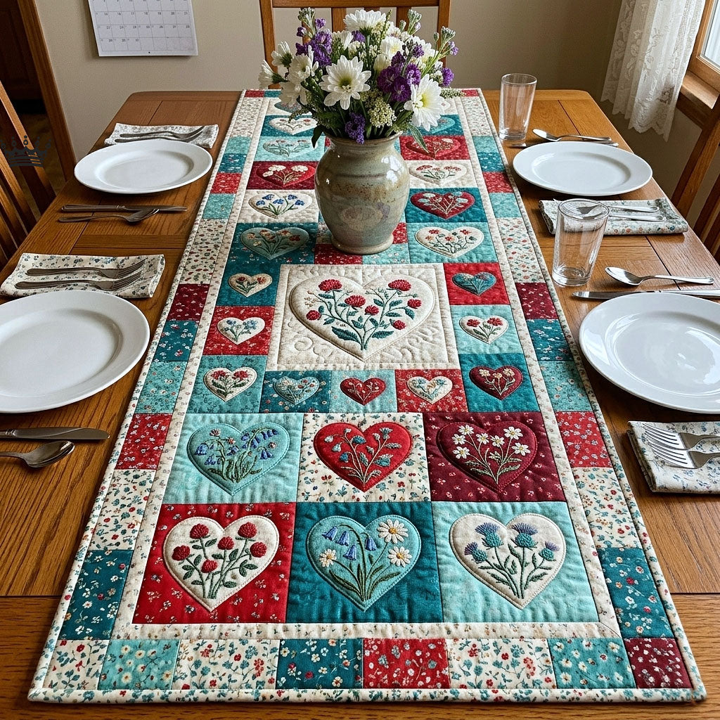 Flower Patchwork Quilted Table Runner GFTOTP18217