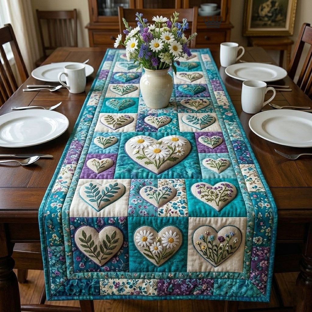 Flower Patchwork Quilted Table Runner GFTOTP18219