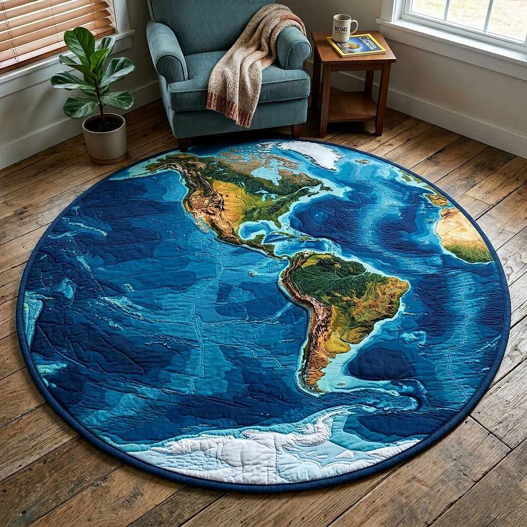Earth Haven Quilted Round Mat GFTOTP18262