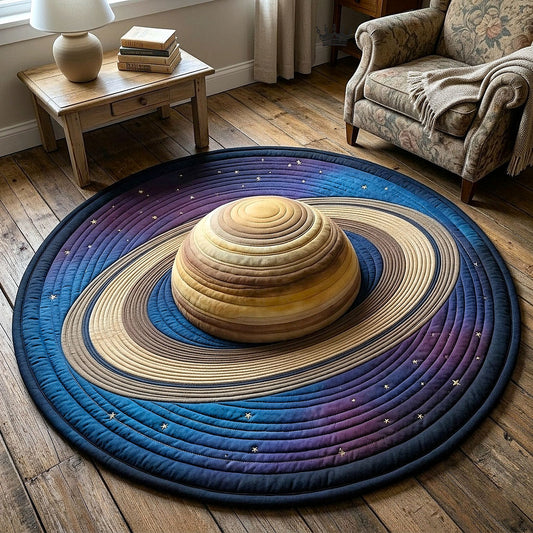 Stellar Saturn Quilted Round Mat GFTOTP18263