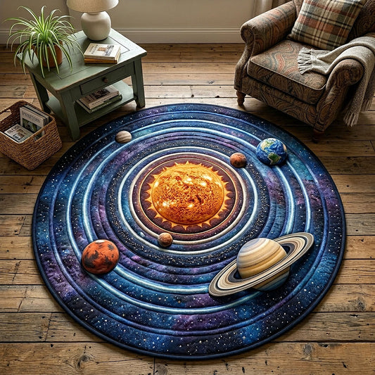 Cosmic Orbit Quilted Round Mat GFTOTP18264