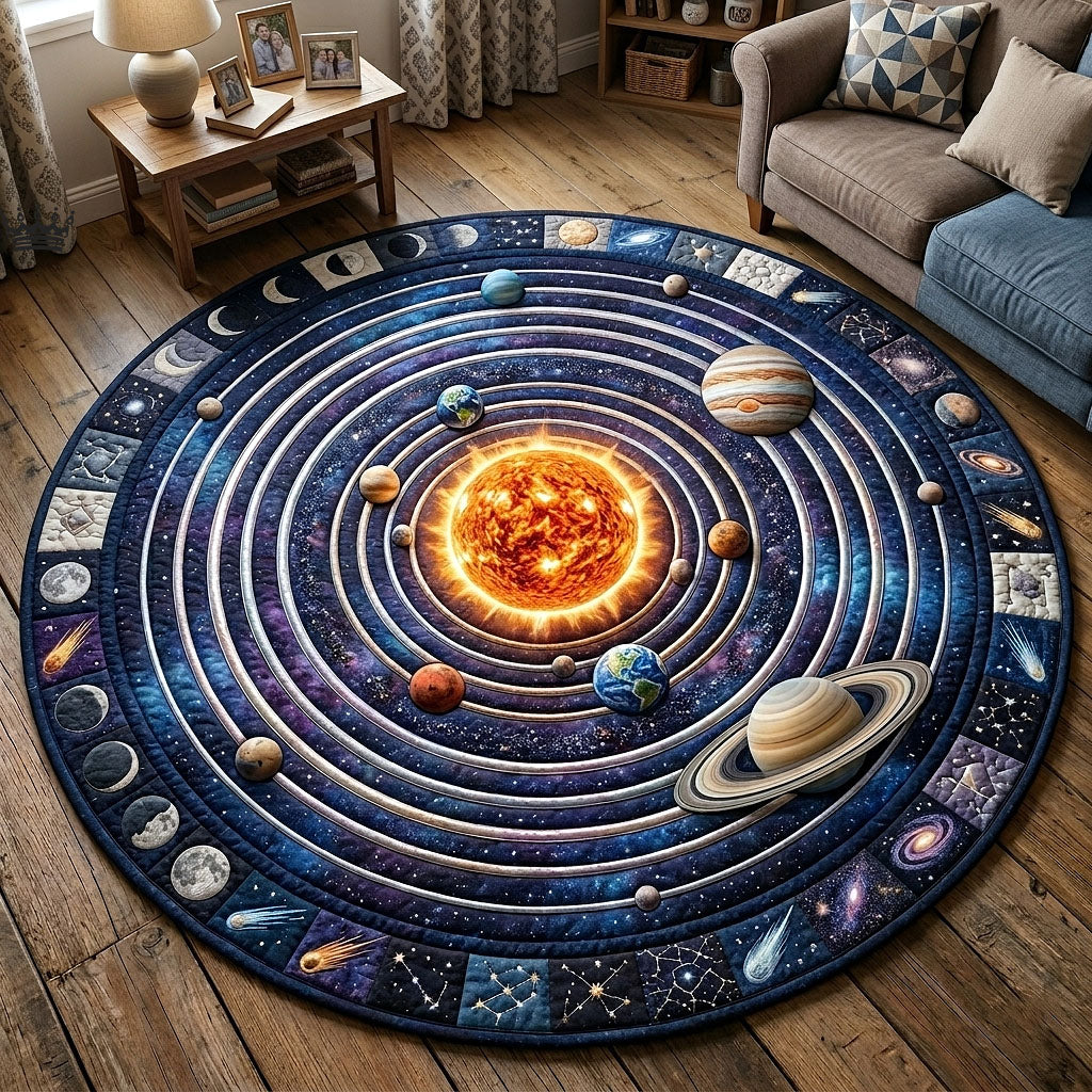 Cosmic Orbit Quilted Round Mat GFTOTP18265