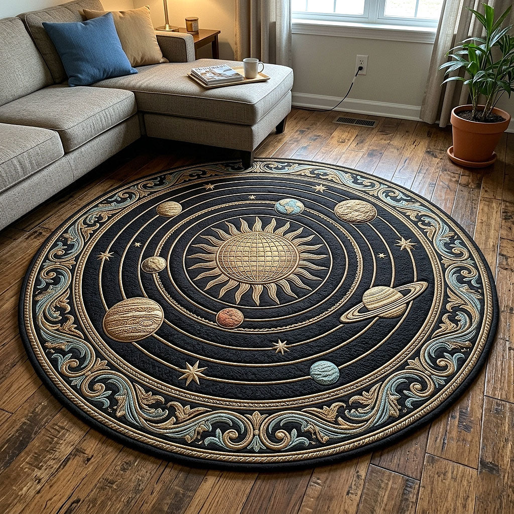 Cosmic Orbit Quilted Round Mat GFTOTP18266