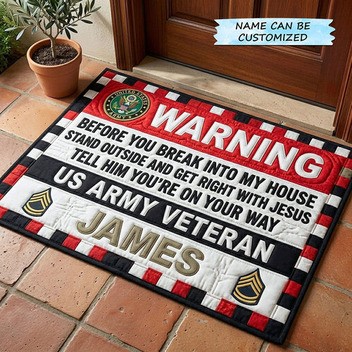 Veteran Pride Doormat QTCUZ GFTOTP18388