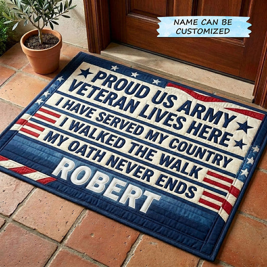 Veteran Pride Doormat QTCUZ GFTOTP18389