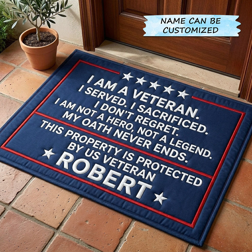 Veteran Pride Doormat QTCUZ GFTOTP18390