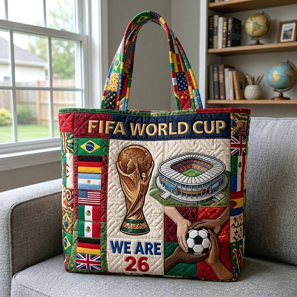 Global Football Quilted Tote Bag GFTOTP18439