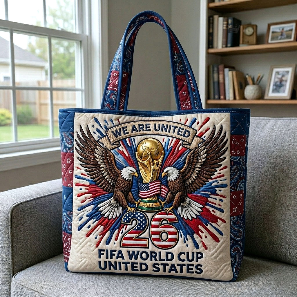 Global Football Quilted Tote Bag GFTOTP18441